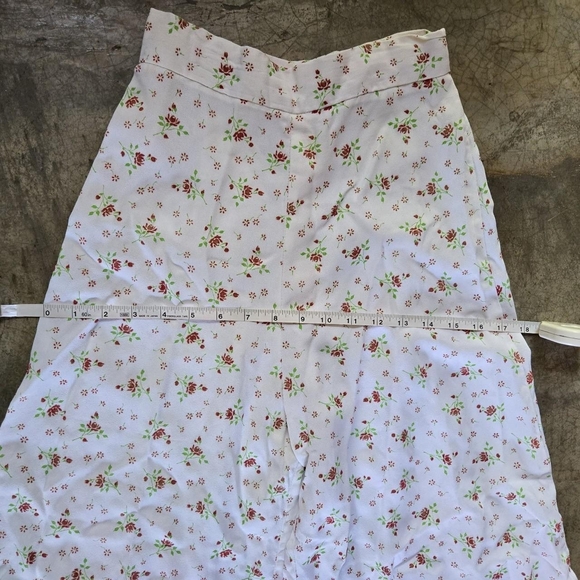 Vintage Top + High Waist Palazzo Pant Wide Leg Pants Matching Suit Set XXS XS - Picture 10 of 16